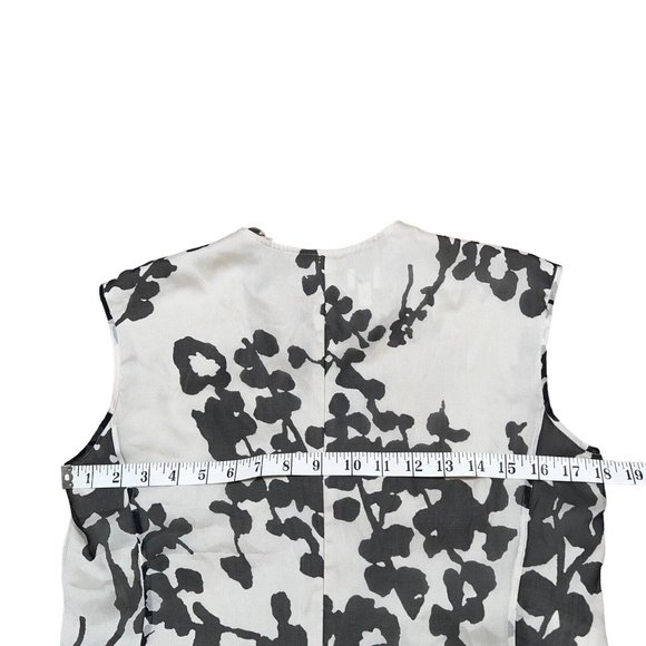 ARMANI COLLEZIONI Ruffled Front Sleeveless Blouse Women’s Size 8 Italy - Picture 8 of 11